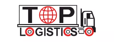 Top Logistics Truck Transport Tracking Logo